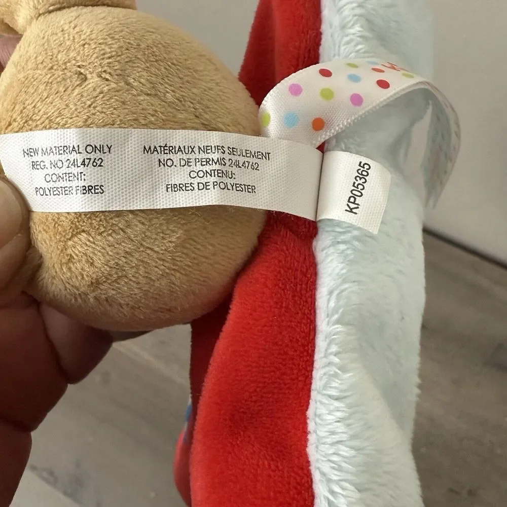 KALOO France Colors‎ DOUDOU PUPPET MOUSE #9632631 Plush Lovey Squirrel Red Soft